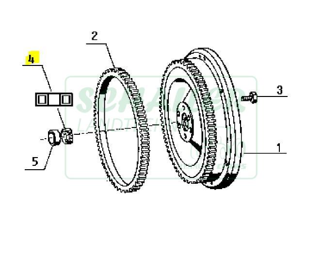 Pilotlager für Kupplung  Renault m. MWM Motor; in Schwungscheibe eingebaut