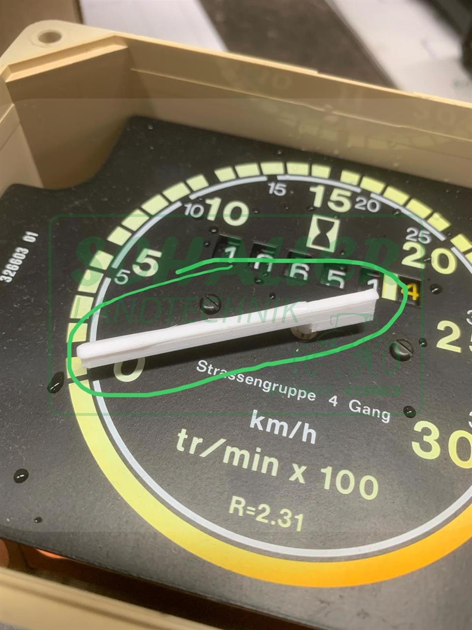 Traktometer Zeiger für Jaeger TX/MX Serie