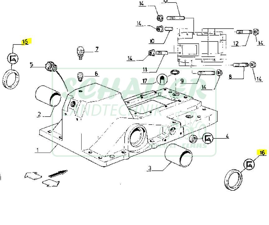 Hubwellen-Dichtsatz für große Getriebe Renault