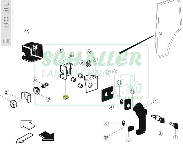 Türschloss Ares, Atles, 1.Gen Arion, Axion RECHTS