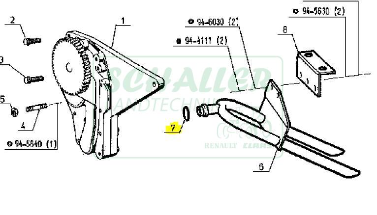 O-Ring für  Motorölpumpe B-Motor MWM; f. 106-54, 155-54, 160-94, 180-94, 175-74.