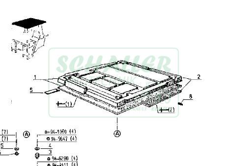 Kabinendach für LS-Serie(58-12LS bis 85-14LS u. 70-14/12SP)
