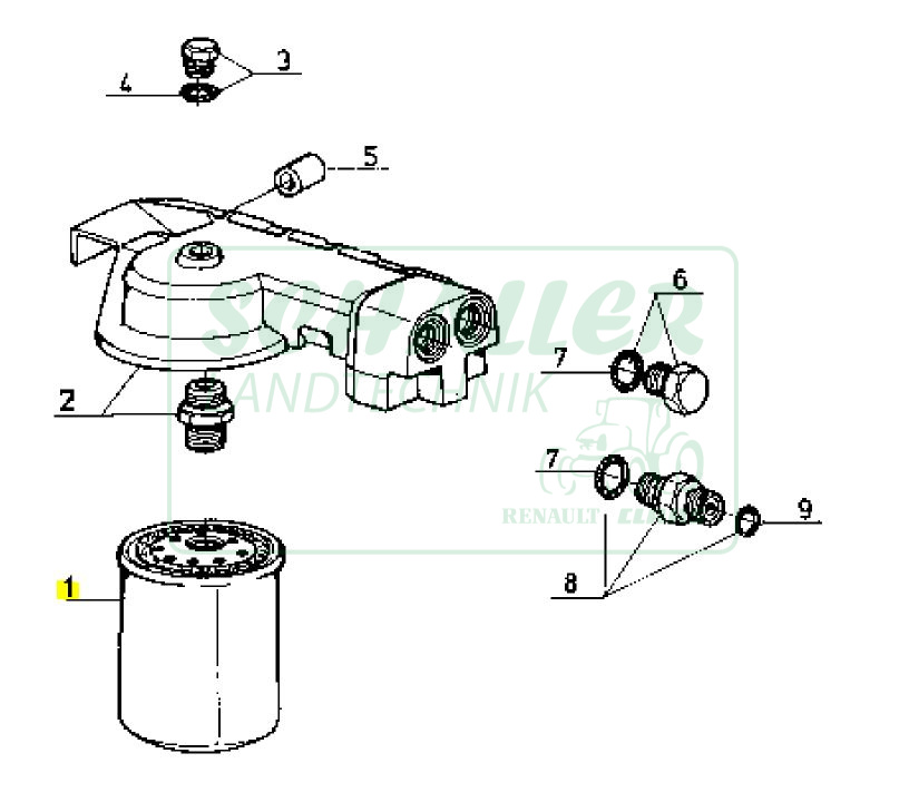 Motorölfilter DPS Powertech Ceres, Ares
