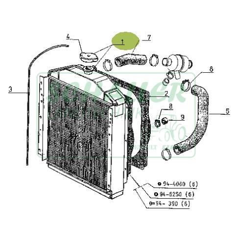 Kühler für Renault Ceres 65-85(X) MWM
