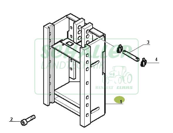 Anhänge-Schlitten 58-14 bis 90-34, Ceres, Celtis Temis mit Verstellschiene 335mm
