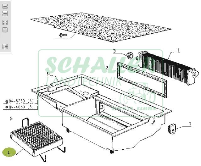 Kabinenluftfilter - Innen Ceres MX3 Niedrigkabine