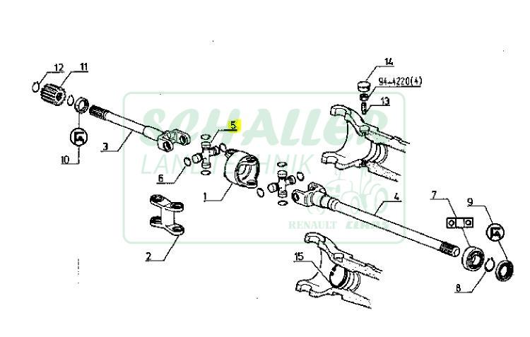 Kreuzgarnitur für TX groß 