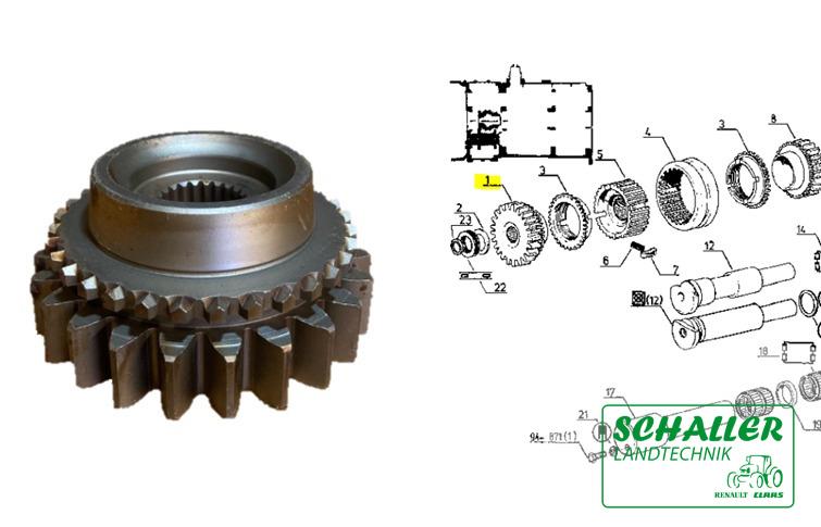 Wendeschaltrad vorne S-Serie 23Z.