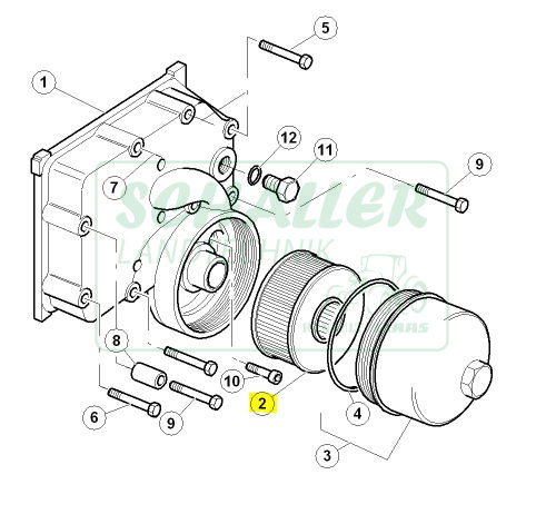 Hydraulik-Saugfilter Ares 607/Arion/Axion  LS