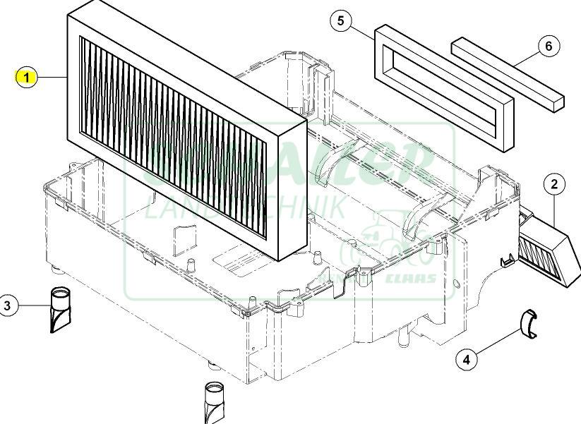 Kabinenluftfilter - Außen Celtis,Axos,Arion