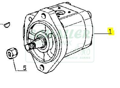 Hydraulikpumpe einfach für 103-54 mit Tractonic-Getriebe