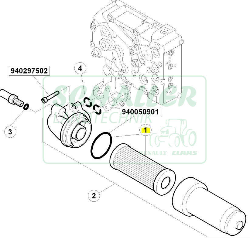 Hydraulik-Druckfilter Ares LS