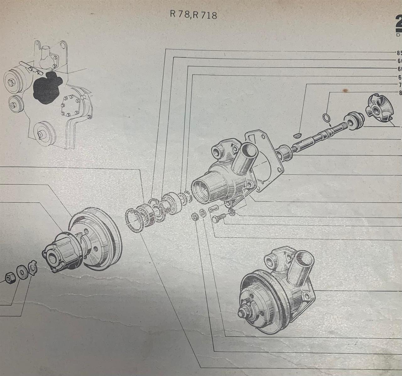 Wasserpumpe für Renault  R78 Master 2 (591-30)