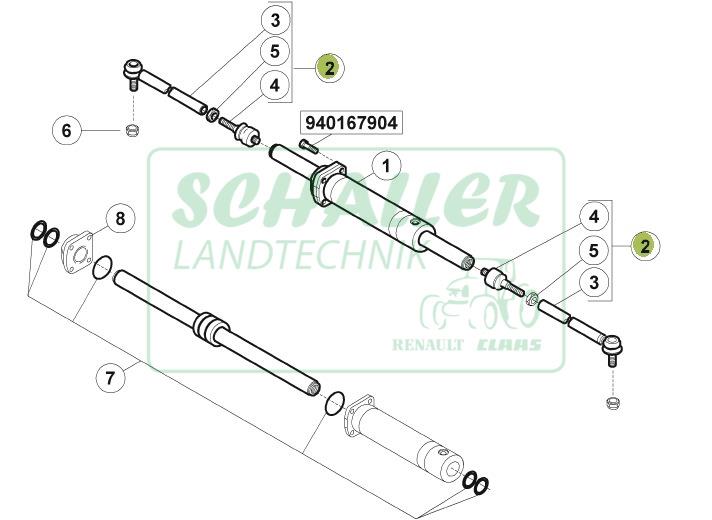 Spurstangen- Gelenk für Ceres und Celtis 426 bis 446 mit Carraro Vorderachse