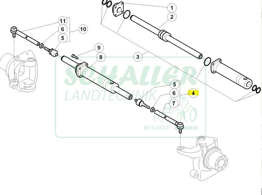 Spurstange Ares/Arion gefederte Vorderachse, rechts