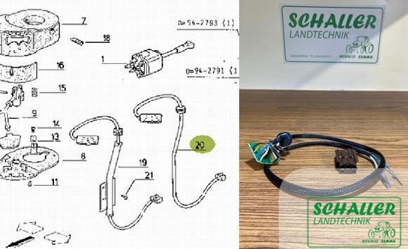 Schalthebel- Kontakte+ Kabelstrang Tractronic 54-er Serie