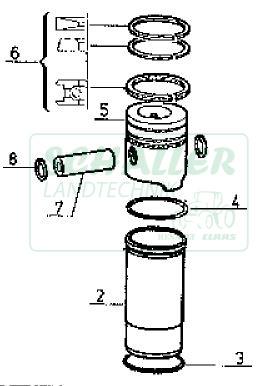 Kolben/Buchsen-Satz f. MWM-Motor TD226-B
