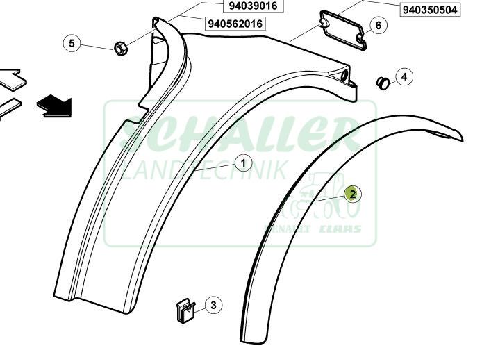 Kotflügel-Verbreiterung Ares 2.Gen links