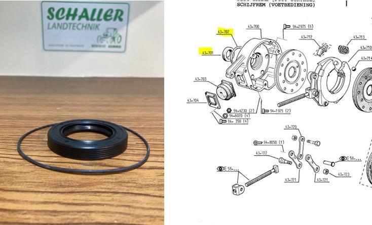 Bremsgehäuse Dichtsatz 152 und 165 mm alte Reihe, S, LS, MX