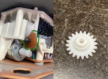 Traktometer Zahnrad für Zählwerk