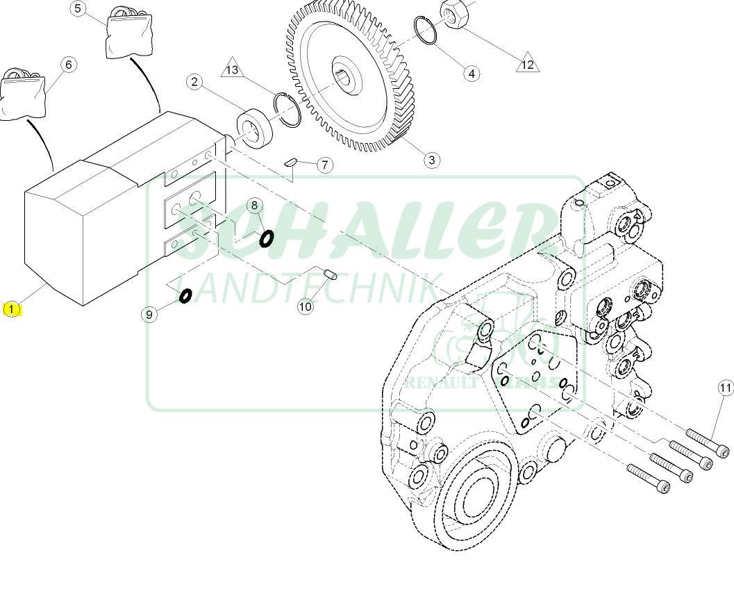 Hydraulikpumpe Ares 500/506/507/600/606/607/800,Arion;