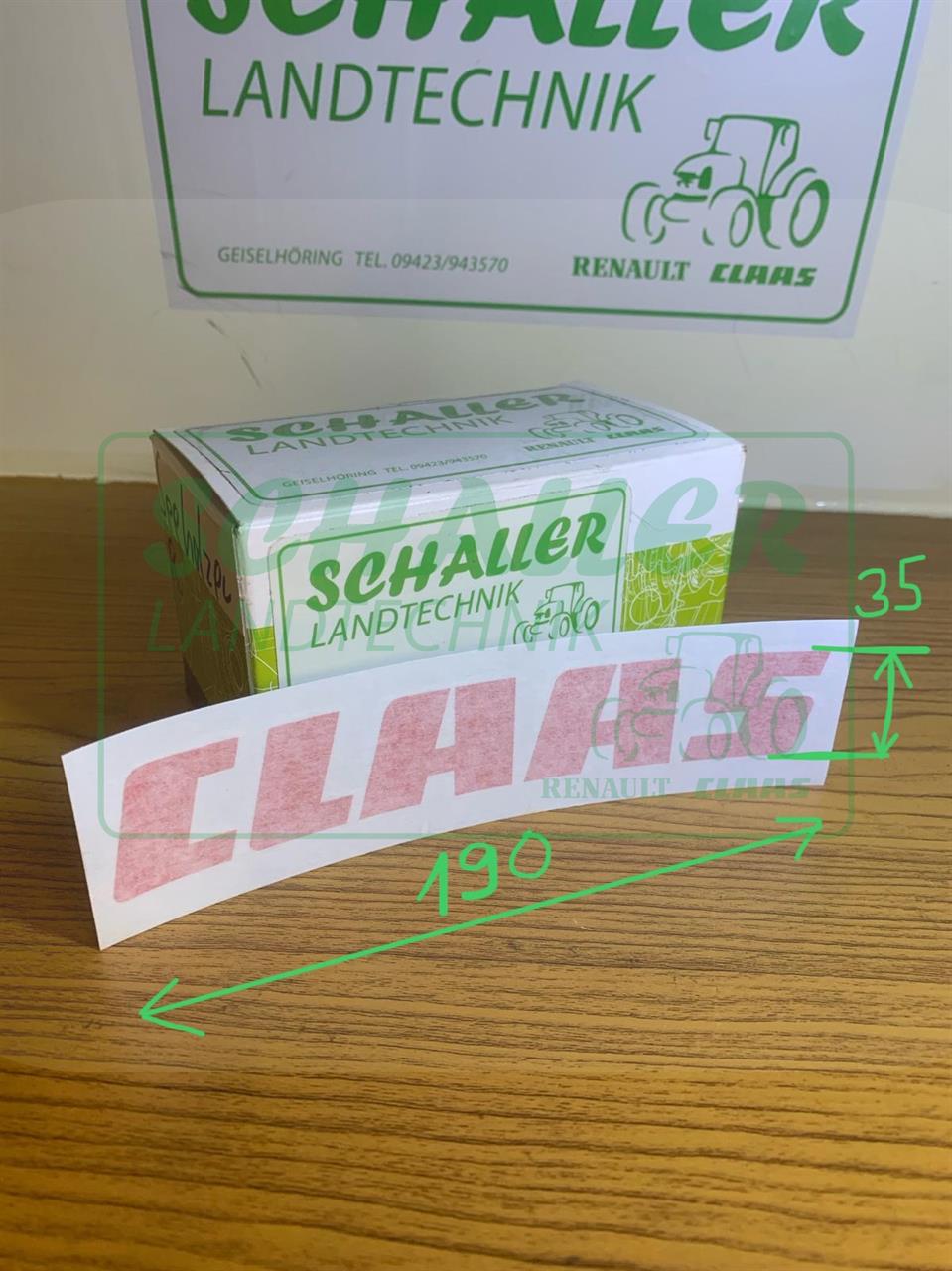 Aufkleber CLAAS -  kleine Ausführung