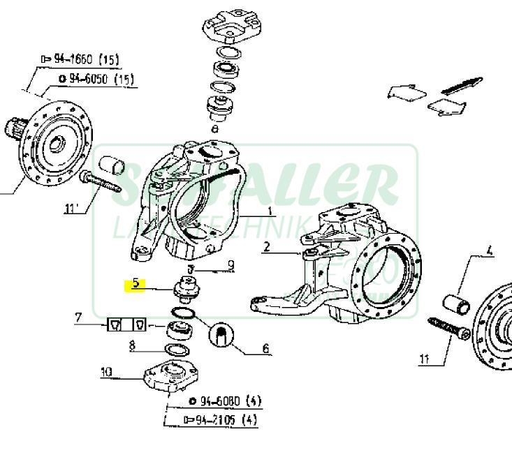 Achsschenkel-Lagerbolzen große TX Vorderachse