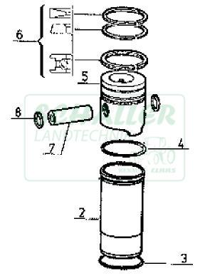 Kolben/Buchsen-Satz f. MWM-Motor D226-B