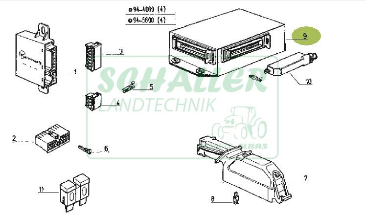 Steuergerät Getriebe "Tractoshift/Tractonic" Neuteil 106-54 bis 155-54