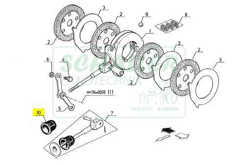 Bremsgehäuse-Manschette MX,TX, Ceres, Celtis, Axos