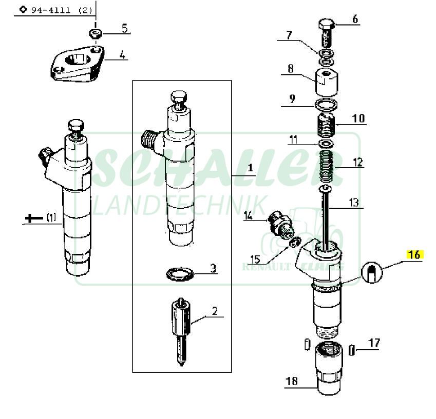 Einspritzdüsen O-Ring späte wassergekühlte MWM