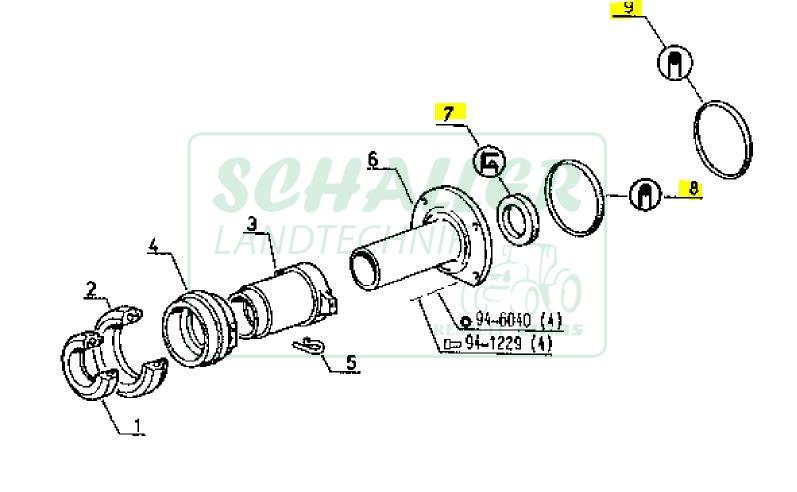 Dichtsatz Ausrück-Trompete MWM große Getriebe 751 bis 1181-4S und 95-14 bis 155-54