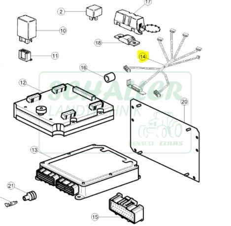 Kabelstrang Ares Getriebebox
