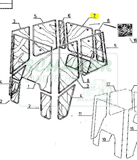 Heckscheibe für  S-Serie
