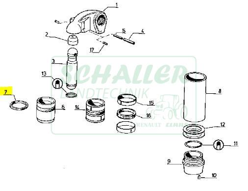 Hubkolben - Manschette für Renault 751 bis 1181-4