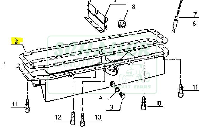 Ölwannendichtung für 6-Zyl. MWM-Motoren