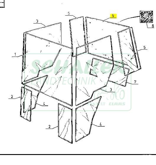 Heckscheibe für  LS / RS - Modelle