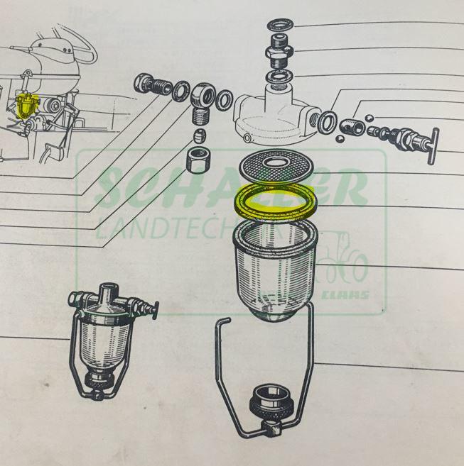 Kraftstoff-Vorabscheider Dichtung Super, Master, R-Reihe
