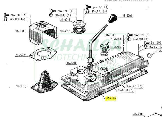 Getriebe-Deckeldichtung 4 und 6-Gang Getriebe
