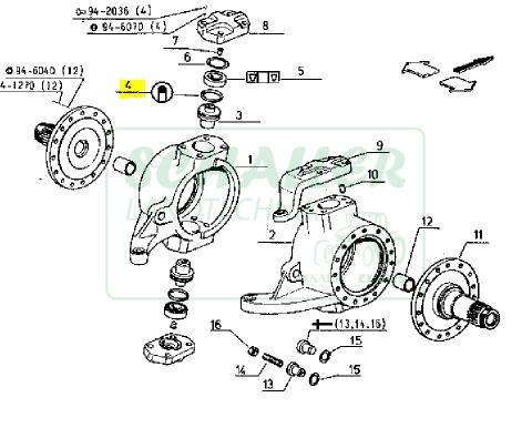Achsschenkel-Dichtring VA575 / 573
