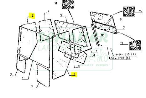 Türscheibe TX/TZ/TS/SP/TL