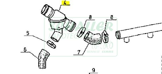 Thermostat Renault 155-54, 175-74, 180-94, 180-94