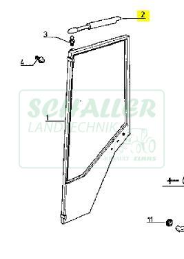 Gasfeder für Türe Renault 301 - 751 Kugelkopfaufnahme 1977 bis 1980