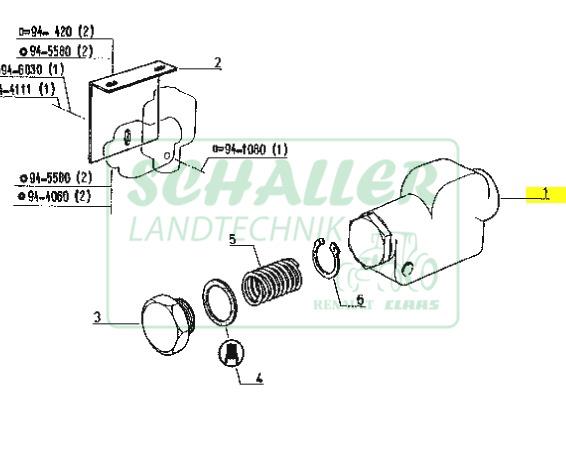 Hydraulischer Mengenteiler Renault MX,PX,TX, TS,TZ,TL und Ceres