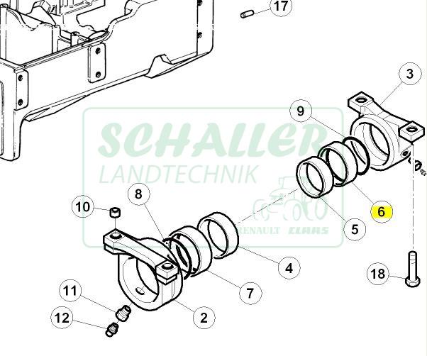 Vorderachs-Buchse Mitte Ares hinten außen